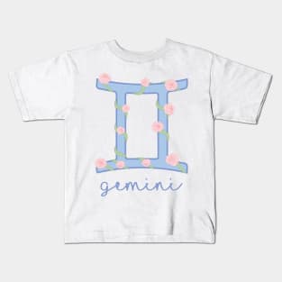 Floral Gemini Kids T-Shirt